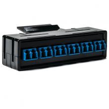 HellermannTyton RNGFAP6DSMLC - RapidNet Adapter Panel 6 DUP,SM, LC BU 1