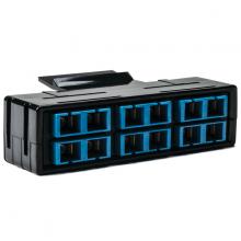 HellermannTyton RNGFAP6DSMSC - RapidNet Adapter Panel 6 DUP, SM-SC BU 1