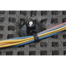 HellermannTyton 155-05701 - Oval Stud Mnt Tie,5mm stud,6",BK,500