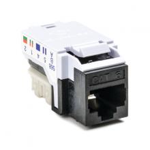 HellermannTyton RJ45FC6-BLK - CAT 6 mod. keystone jack - BK - 1