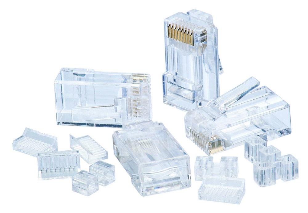 CAT 6 MODULAR PLUG, RJ45, 25PC