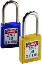Ideal Industries 44-912 - Padlock,Ideal,Lockout,Xenoy BDY Lock,BLU,1-1/2 I