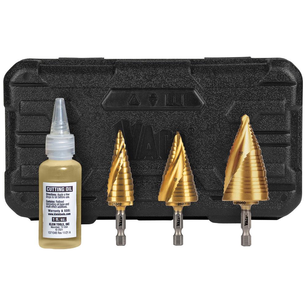 Electrician&#39;s Step Drill Bit Set