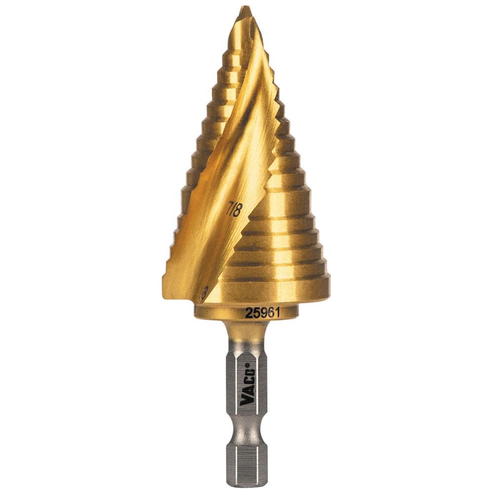 7/8&#34; to 1-1/8&#34; Step Drill Bit, VACO