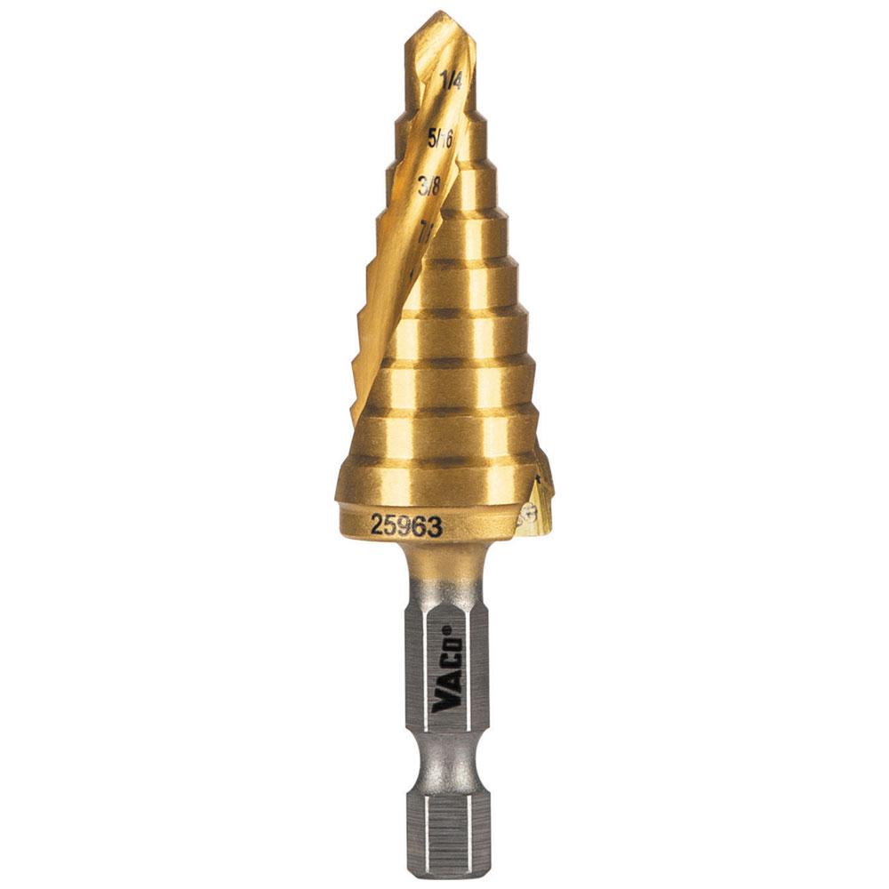 1/4&#34; to 3/4&#34; Step Drill Bit, VACO