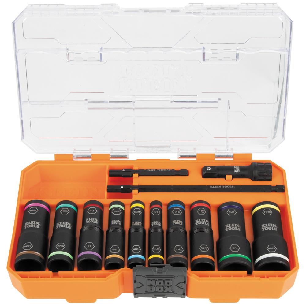 Flip Socket Set, SAE/Metric 13 Pc