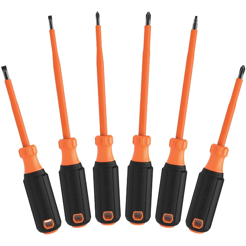 Screwdriver Set, 1000V Insul, 6 Pc