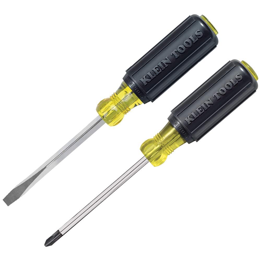 Screwdriver Set, 1/4&#34; SL #2 PH 2-Pc