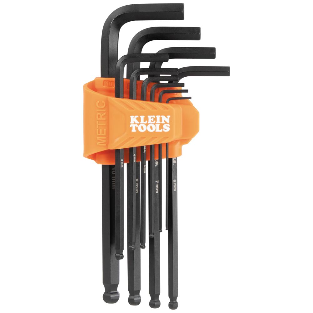 Ball-End Hex Key Set, Metric, 10 Pc