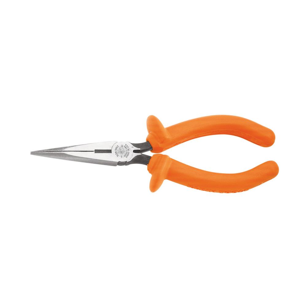 Long Nose Pliers, Insul, Cut, 6&#34; L