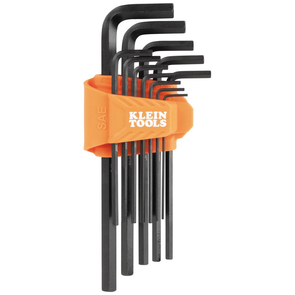 12 Pc L-Style Long Hex Key Set, SAE