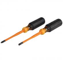 Klein Tools 33732INS - Slim-Tip Insul Screwdrivers, 2-pc
