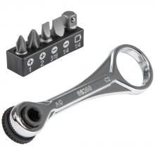 Klein Tools 65200 - Slim-Profile Mini Ratchet Set 5-Pc