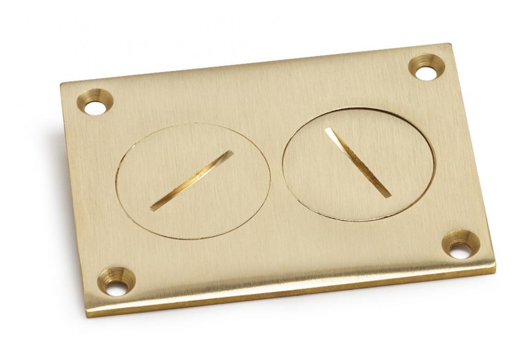 BRASS, RECTNGULAR SCREW PLUG COVER