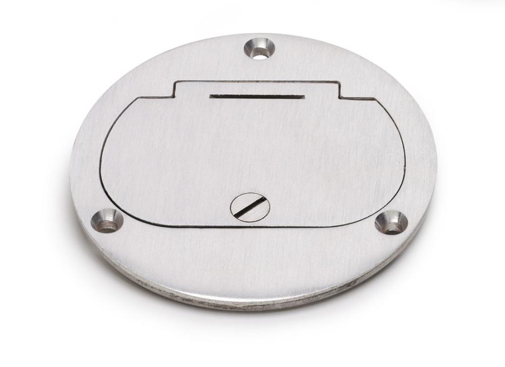 4&#34; AL ROUND SGL FLIP LID CVR FOR DUPLEX