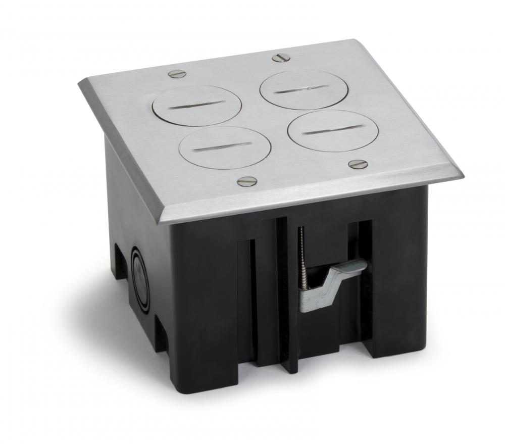 TWO GANG POLY BOX W/RRP-4-SPA COVER