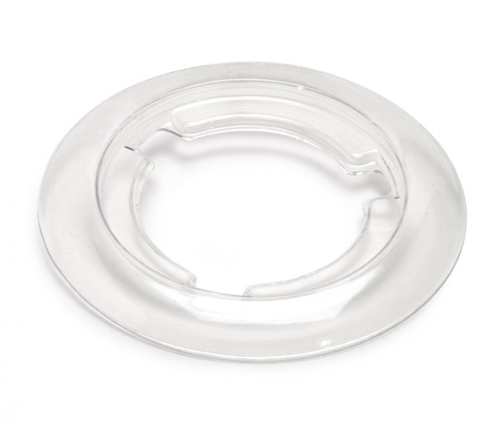 CLEAR PLASTIC FLANGE FOR 4&#34; COVERS