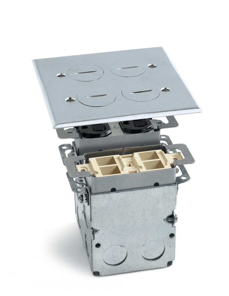 QUAD BX AL SCREWLID CVR, 2 DPLX & 1 QUAD