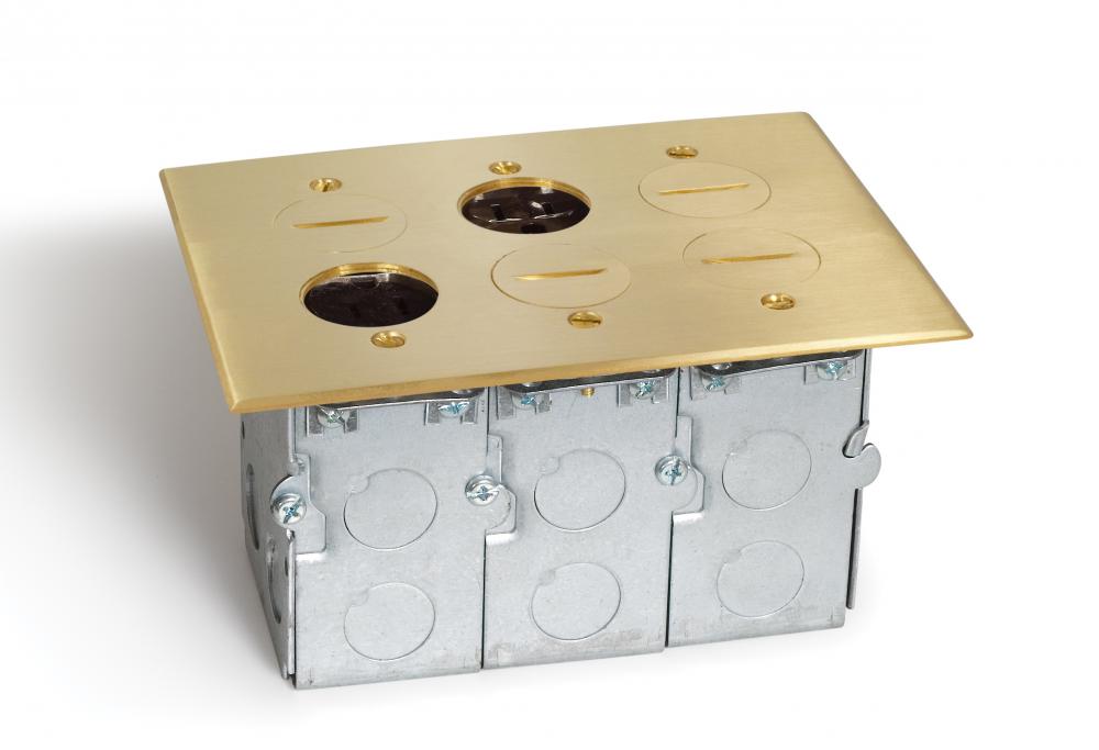 SCREWLID 3 GANG BOX, 3-DPLX & 1-QUAD
