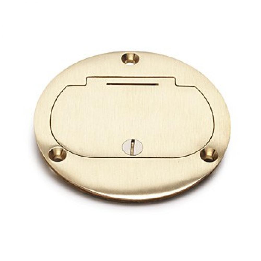 4&#34; AL ROUND SGL FLIP LID COVER FOR GFI