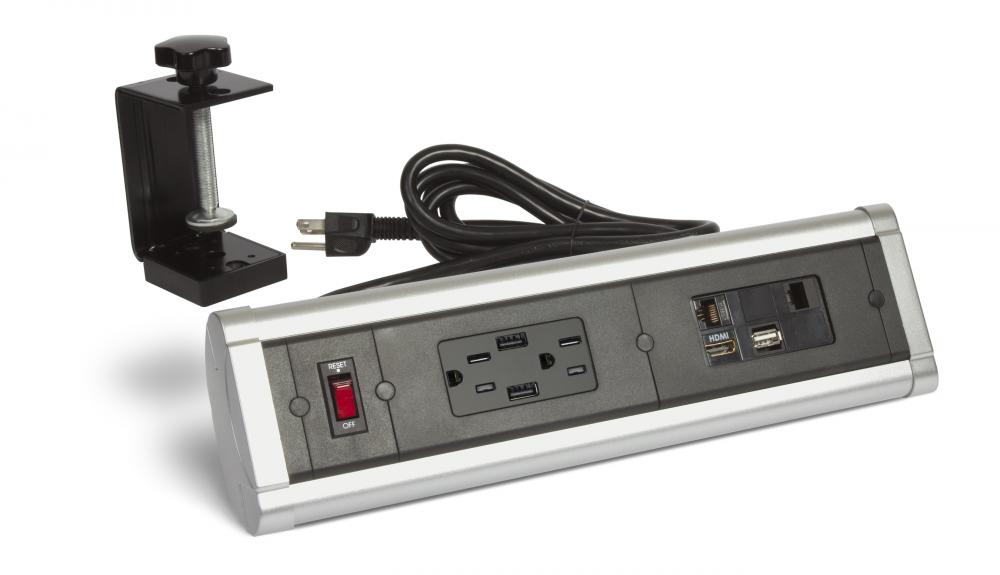 CLMPD DSKTP BX, 1-DECORA & 1-6 PORT COMM