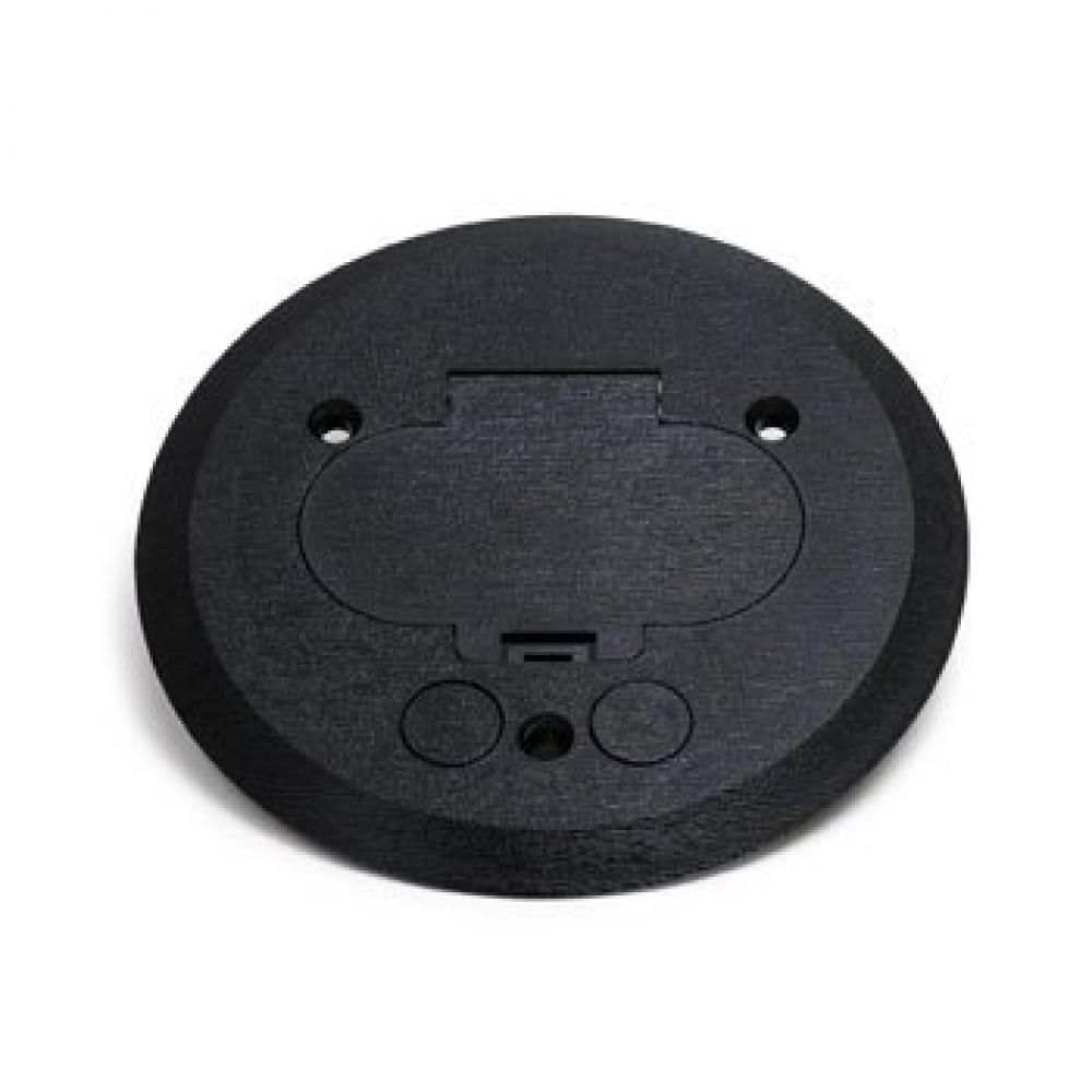ROUND EBONY PLASTIC COVER FOR GFI