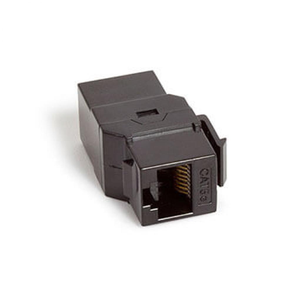 BLK CAT 5E MODULAR COUPLER