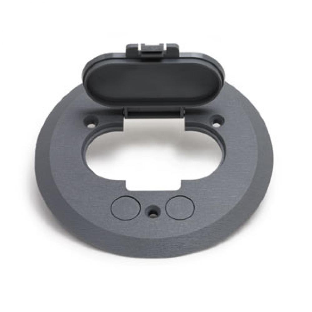 ROUND SILVER PLASTIC COVER