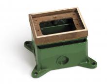 Lew Electric Fittings 1101-58 - FULLY ADJ FLOOR BOX, SGL GANG, BRS RING
