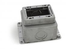 Lew Electric Fittings 1101-SMB - SGL GANG, DEEP STAMPED STEEL FLOOR BOX