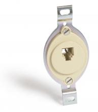 Lew Electric Fittings 40201-00I - IVORY SINGLE TELEPHONE JACK