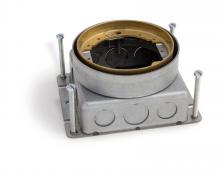 Lew Electric Fittings 532-SMB-SB - SHALLOW STAMPED STEEL FLOOR BOX