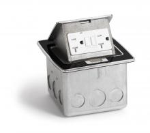 Lew Electric Fittings PUFP-CT-BK - BLK POP UP COUNTERTOP BOX WITH GFI RCPT