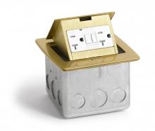 Lew Electric Fittings PUFP-CT-B - BRS POP UP COUNTERTOP BOX WITH GFI RCPT