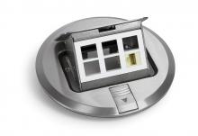 Lew Electric Fittings PUFP-SC - STAINLESS POP-UP FLOOR POCKET FOR DATA