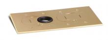 Lew Electric Fittings RCFB-2-BP - ALUMINUM TWO GANG RECESSED FLOOR BOX