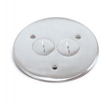 Lew Electric Fittings TCP-2-A - AL, RND SCRW PLUG TILE/CARPET PLT, DPLX