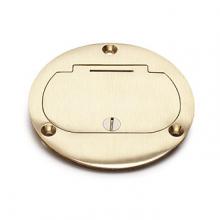 Lew Electric Fittings DFB-1-GFI-A - 4" AL ROUND SGL FLIP LID COVER FOR GFI