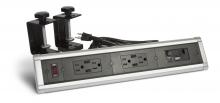 Lew Electric Fittings DTC-3-BK-1 - CLMPD DSKTP BX, 2-DECORA & 1-6 PORT COMM