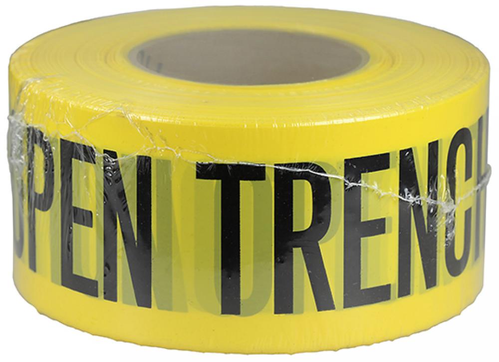 3&#34; X 1000&#39; Barricade Tape 3 Mil Open Tre