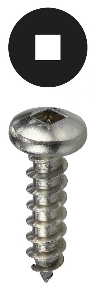 #10 x 2&#39;&#39; SS Sqr Drv PnHd Sheet Mtl Scrw