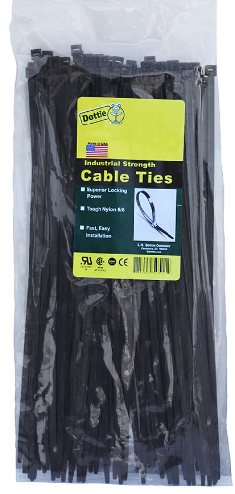 4-1/2&#34; Cable Ties U.V. Black Standard Duty B