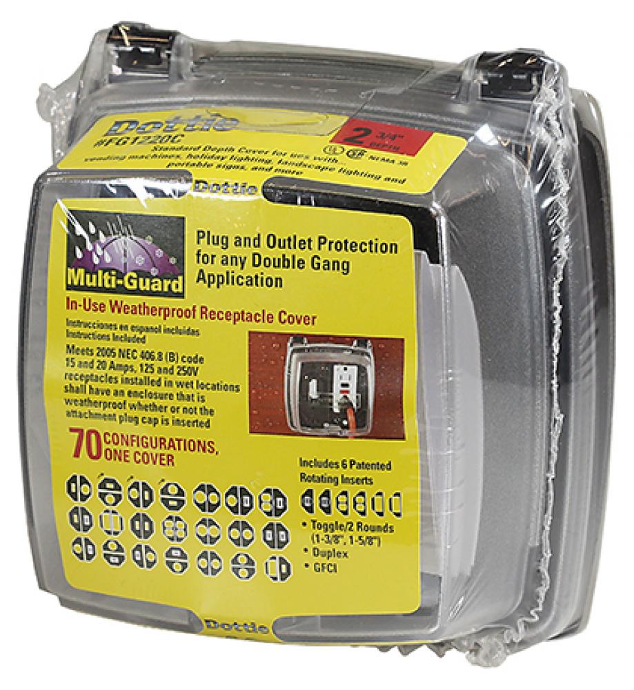 2-3/4&#34; Multi-Guard Covers Double Gang Standa