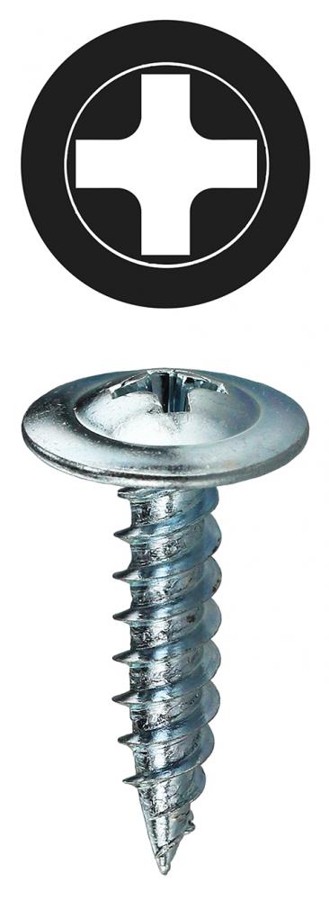 8 X 1/2 K-Lath Phillips Wafer Head Metal Piercin