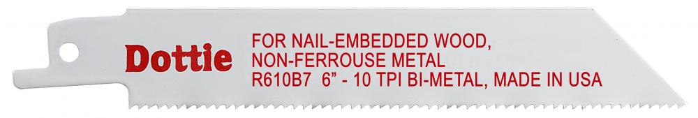 3/4 X 6&#34; 10-T ReciproBlades Bi-Metal