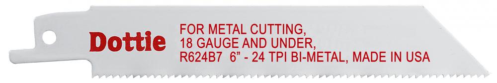3/4 X 6&#34; 24-T ReciproBlades Bi-Metal