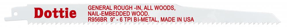 3/4 X 9&#34; 6-T ReciproBlades Bi-Metal
