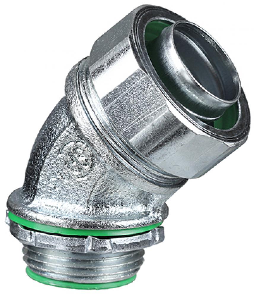 3/8&#34; Steel Liquid Tite Connectors 45 Degree