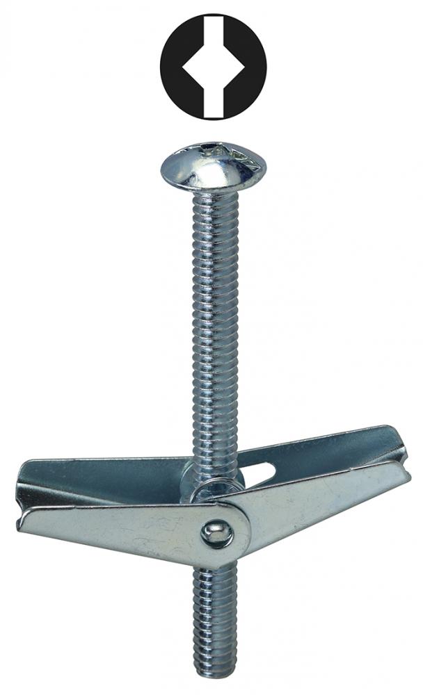 1/4 X 3 Toggle Bolts Square/Slotted Mushroom Hea