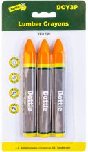 LH Dottie DCY3P - Lumber Crayon - 3 pack - Yellow